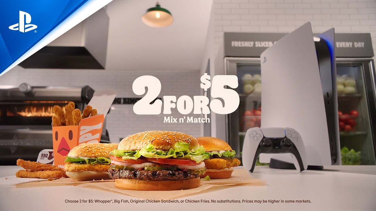 ps5 box burger king