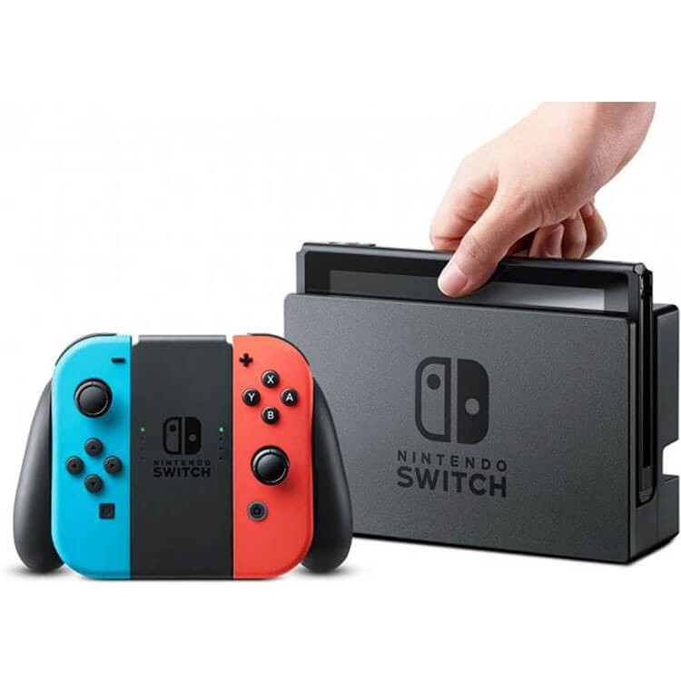 کنسول بازی Nintendo Switch - قرمز آبی به همراه بازی