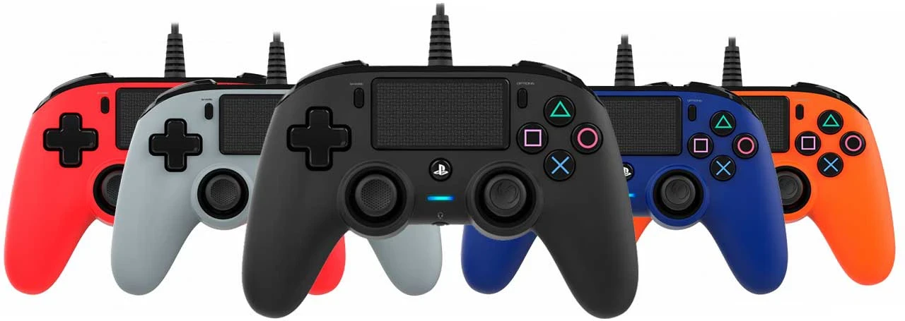 دسته بازی NACON مدل Wired Compact مخصوص PS4 - قرمز کریستالی