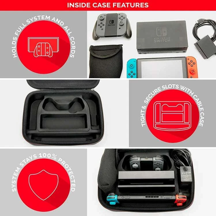کیف حمل Nintendo Switch مدل Traveler Deluxe - مشکی