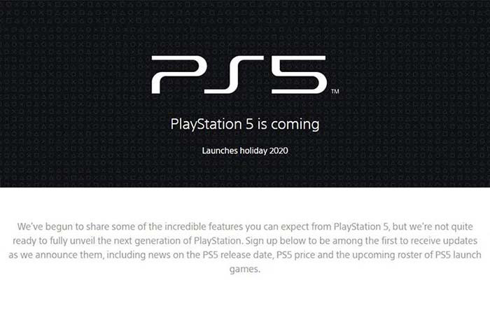 ps5 official website launches