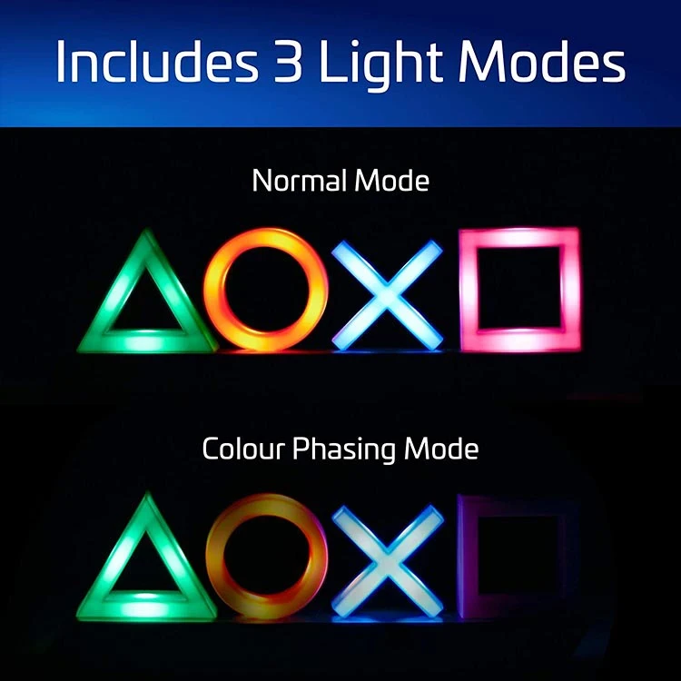 لامپ رومیزی دکمه های پلی استیشن Playstation Icons Light