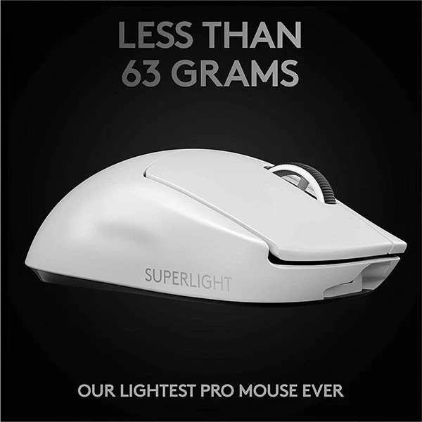 ماوس بی سیم گیمینگ لاجیتک مدل Logitech G PRO X Superlight - سفید