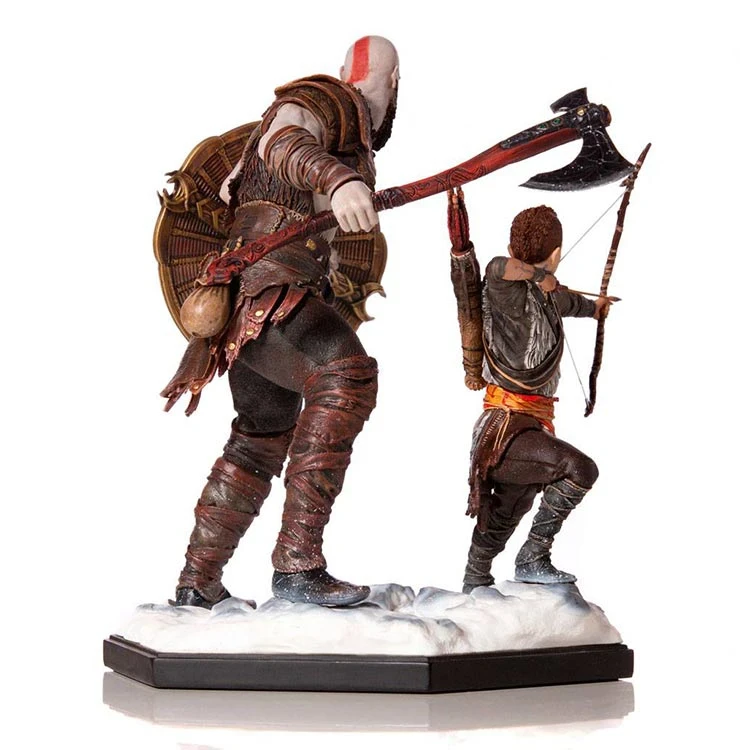 اکشن فیگور Kratos and Atreus ساخه شرکت Iron Studios