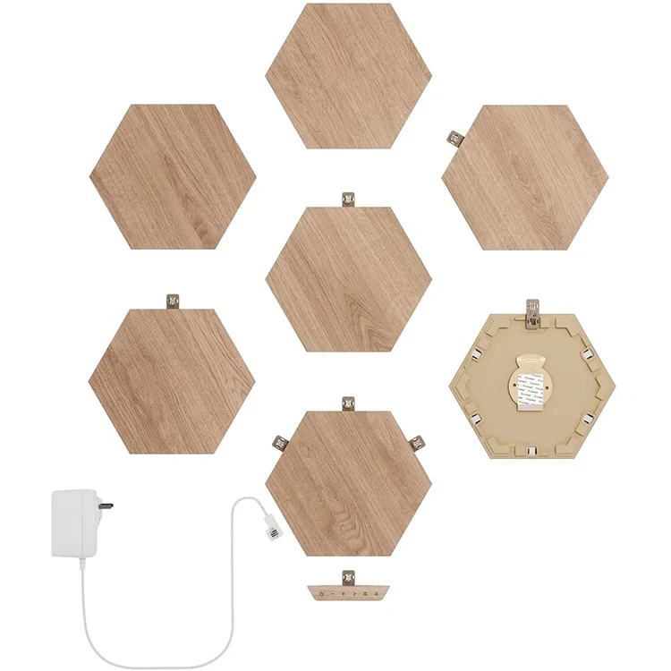 پنل هوشمند 7 تکه نانولیف Nanoleaf Wood Look Hexagons