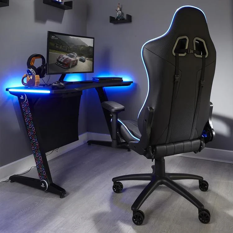 صندلی گیمینگ X Rocker Amarok طرح PlayStation با نورپردازی RGB