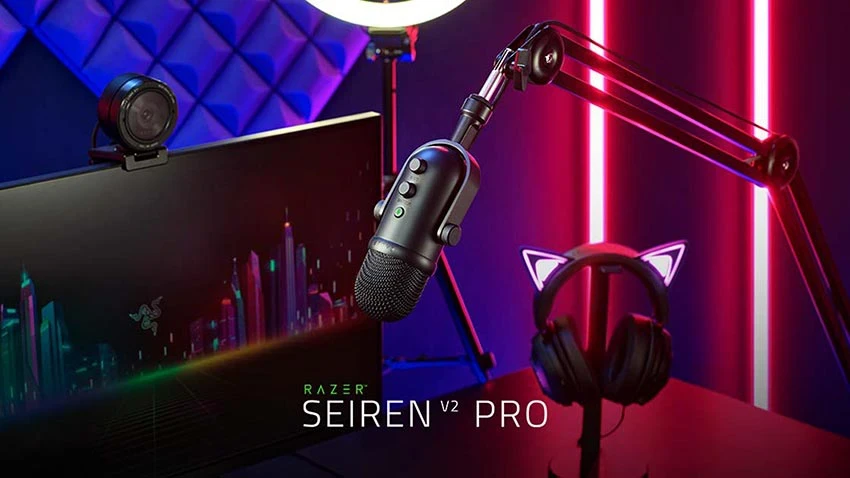 میکروفون استریم ریزر مدل Razer Seiren V2 Pro