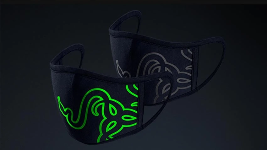 ماسک صورت ریزر Razer Cloth Mask - مشکی سبز