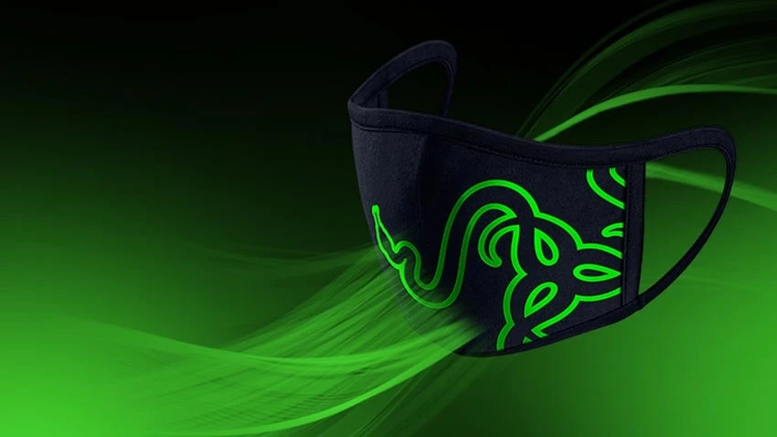 ماسک صورت ریزر Razer Cloth Mask - مشکی سبز