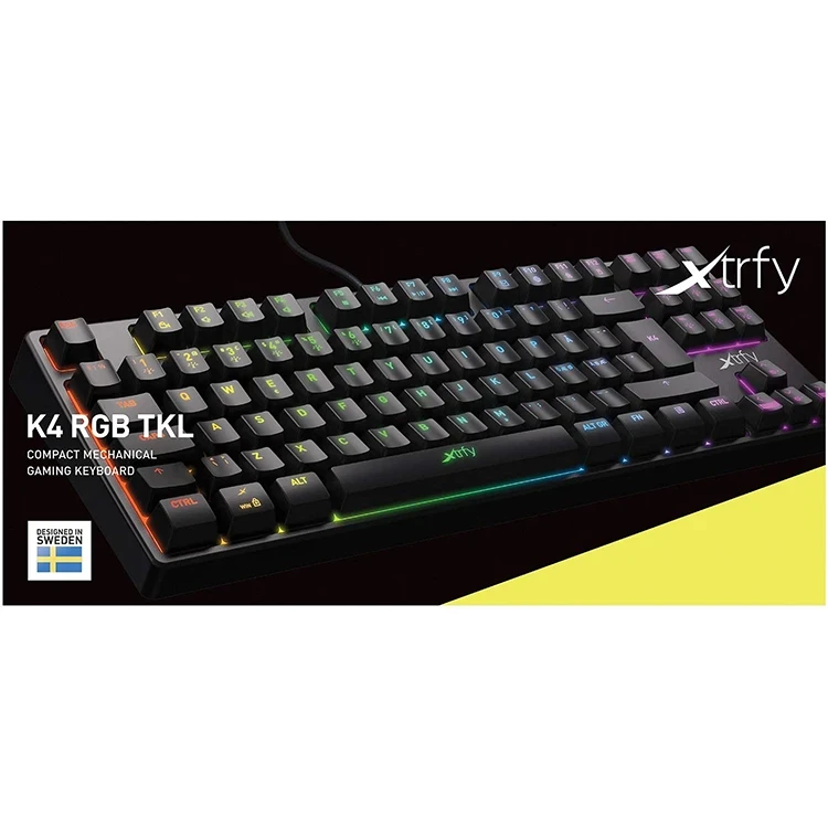 کیبورد گیمینگ Xtrfy K4 TKL RGB