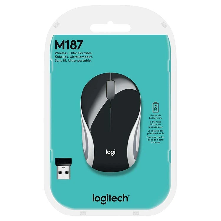 ماوس بی سیم لاجیتک Logitech M187 Wireless - مشکی