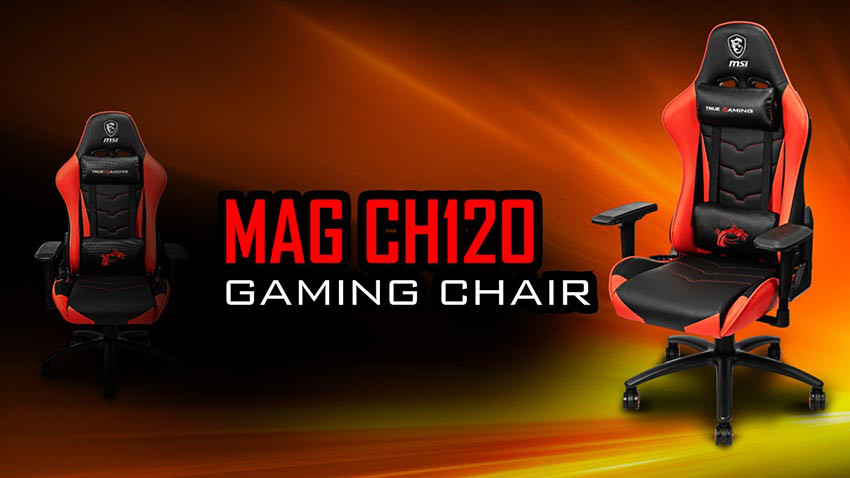 صندلی گیمینگ MSI MAG CH120 - مشکی نارنجی
