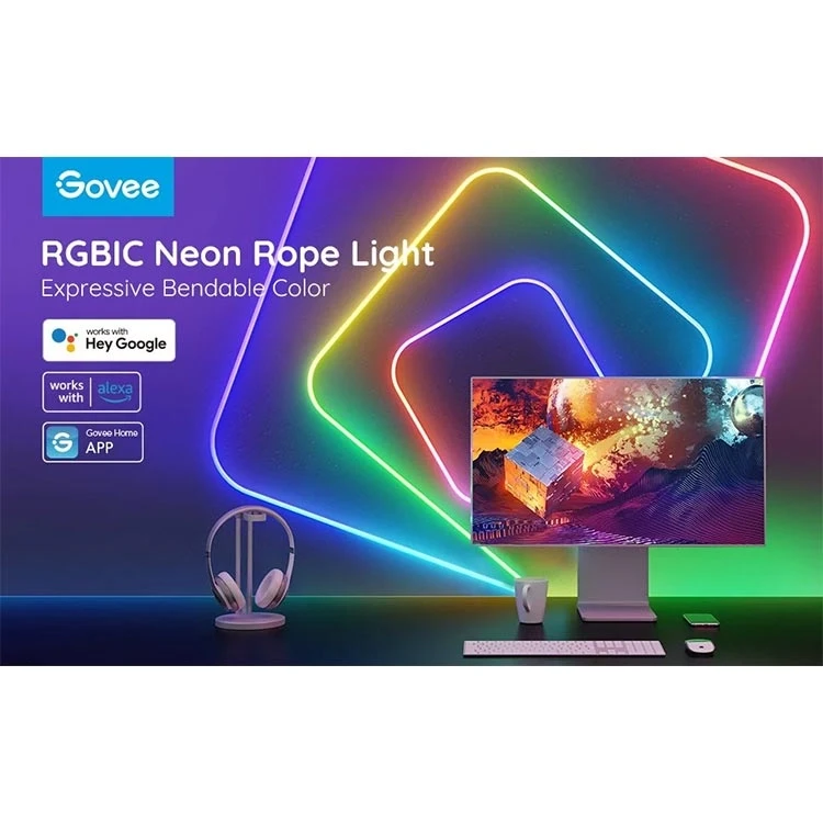 چراغ نئونی 3 متری گووی Govee Neon Rope Rgbic
