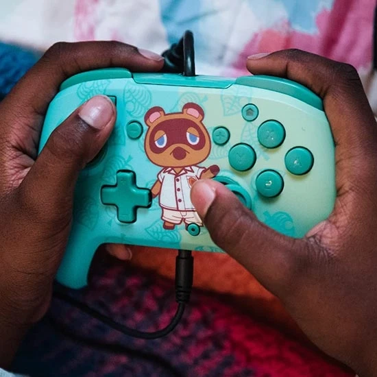 دسته بازی PDP Faceoff Deluxe + Audio طرح Animal Crossing برای Nintendo Switch