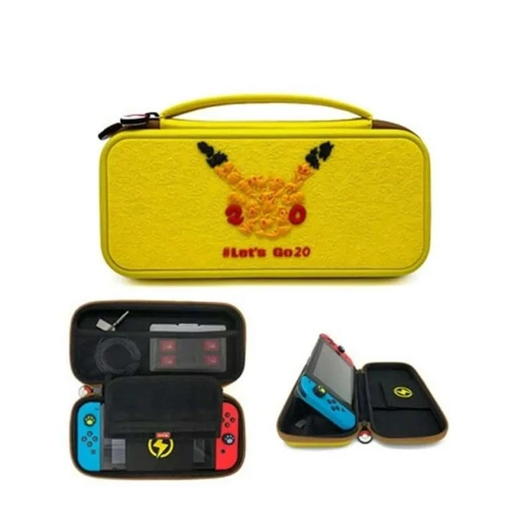 کیف حمل Let&#039;s Go 20 Pokemon Pikachu برای Nintendo Switch