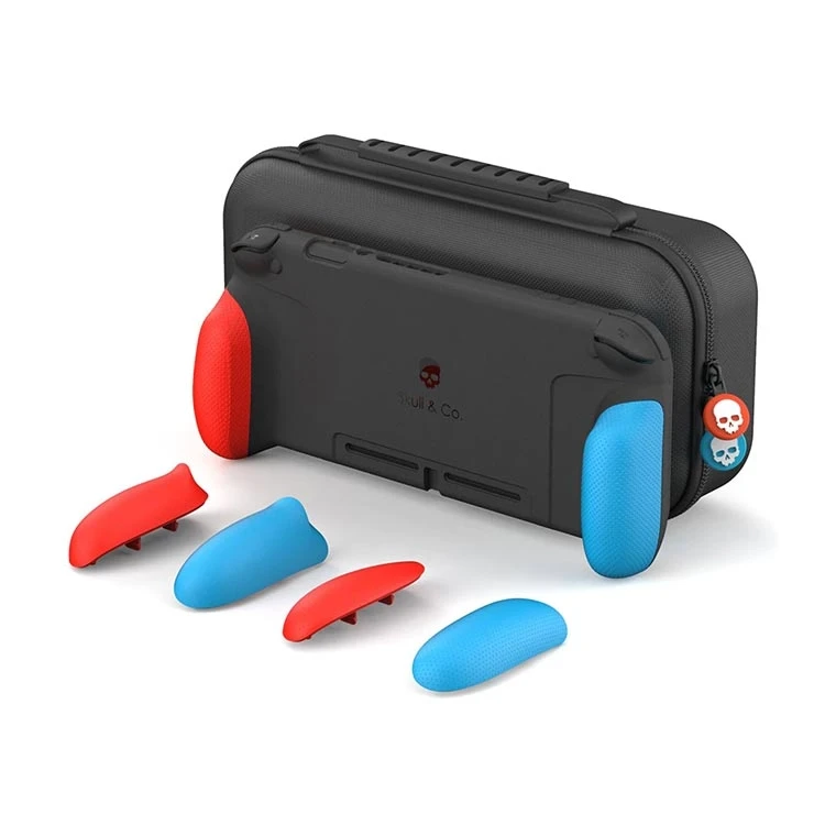 باندل گریپ و کیف حمل Skull and Co برای Nintendo Switch - قرمز آبی