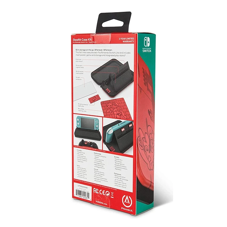 کیف حمل PowerA Stealth Case Kit Super Mario برای Nintendo Switch Lite