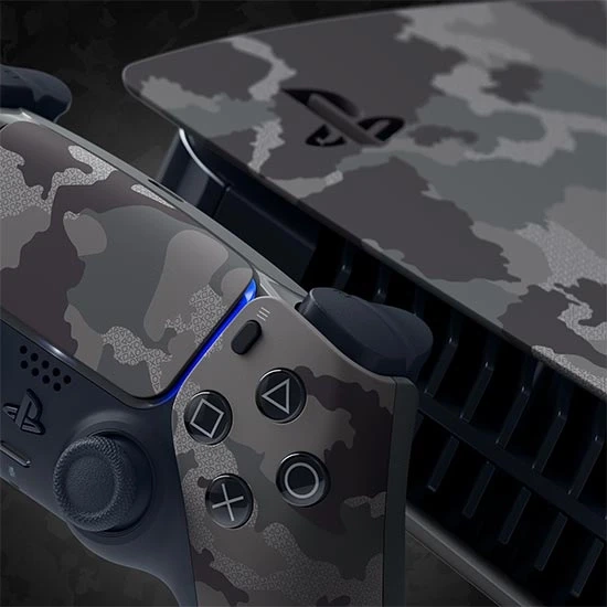 فیس پلیت PS5 Standard Edition Faceplate رنگ Grey Camouflage