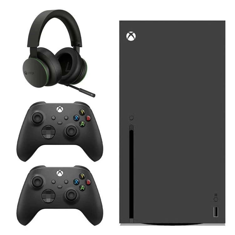 باندل کنسول Xbox Series X به همراه دسته مشکی و هدست بی سیم