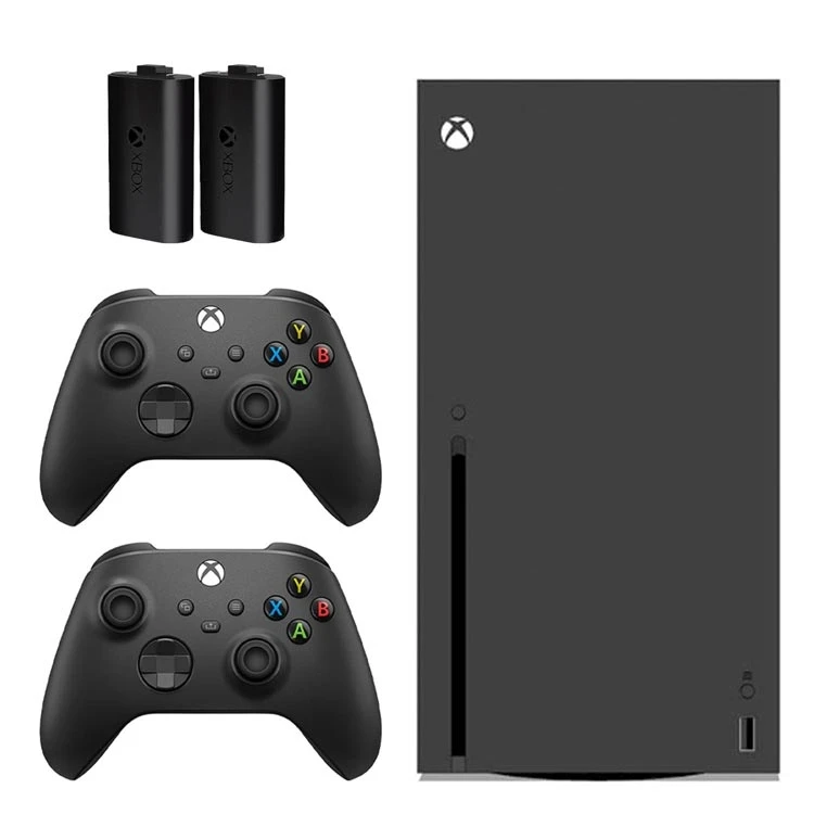 باندل کنسول Xbox Series X به همراه دسته مشکی و دو عدد باتری اورجینال