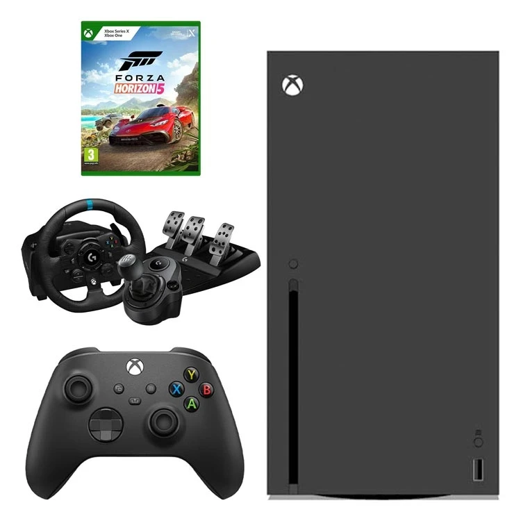 باندل کنسول بازی Xbox Series X به همراه فرمان Logitech G923 ، تعویض دنده و Forza Horizon 5
