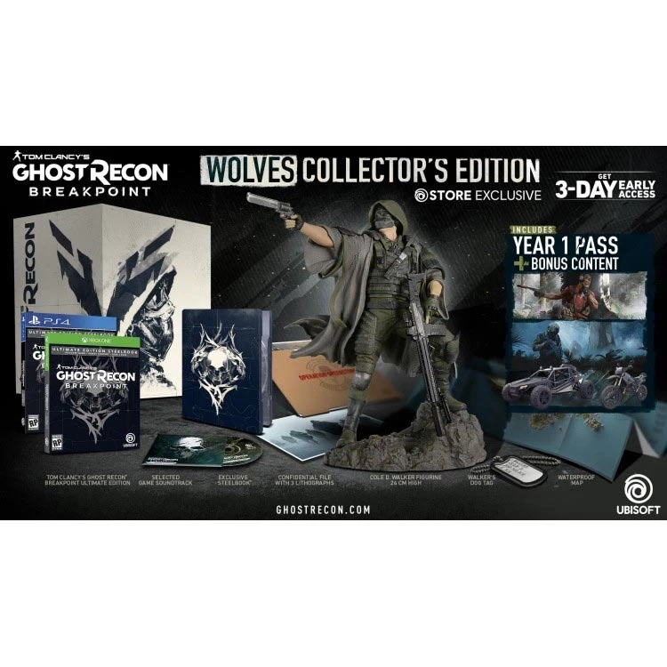 بازی Ghost Recon Breakpoint نسخه Wolves Collectors Edition برای PS4