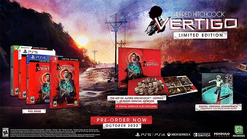 بازی Alfred Hitchcock Vertigo نسخه Limited Edition برای PS5