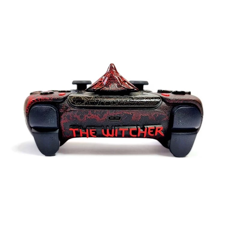 دسته سفارشی DualSense طرح The Witcher - قرمز