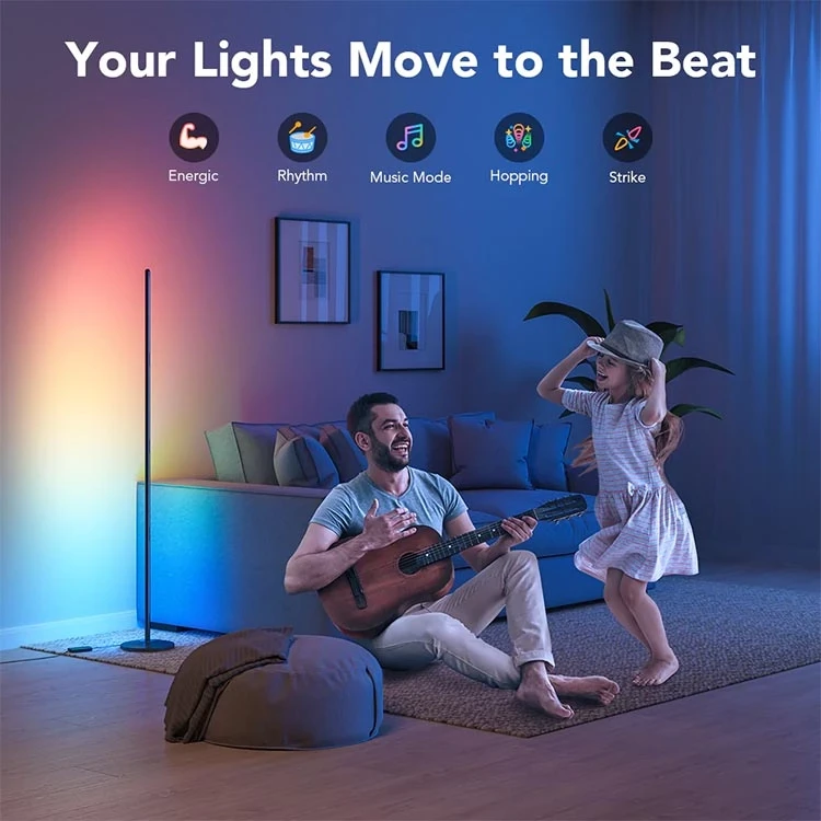 لامپ هوشمند گووی Govee RGBICW Smart Corner Floor Lamp