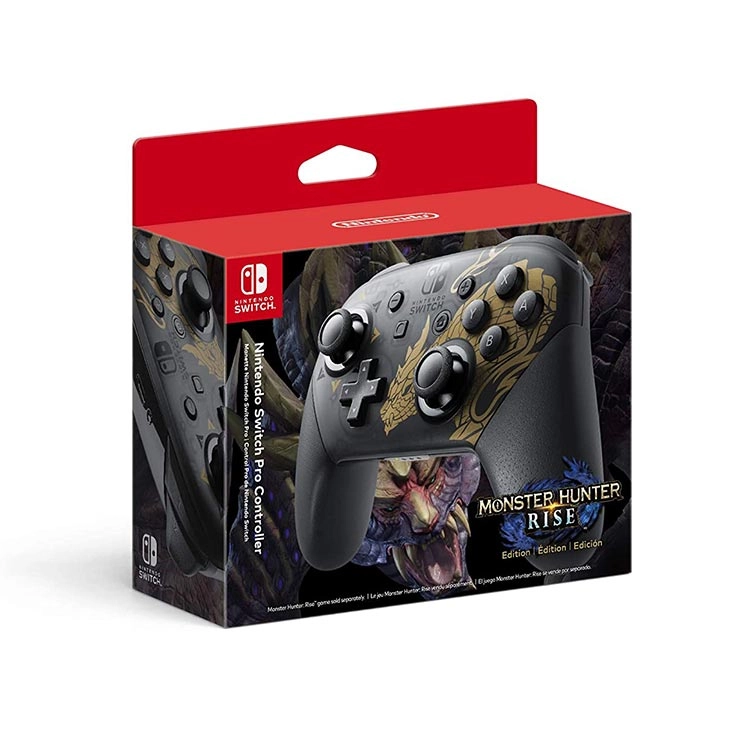 دسته بازی Nintendo Switch Pro High Copy طرح Monster Hunter Rise Edition