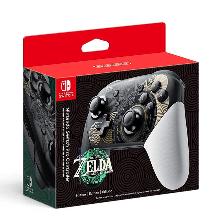 دسته بازی Nintendo Switch Pro طرح Zelda Tears of the Kingdom Edition