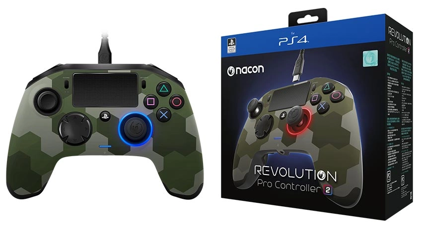 دسته بازی NACON Revolution PRO سری جدید مخصوص PS4 - سبز ارتشی