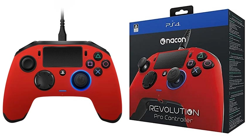 دسته بازی NACON Revolution PRO سری جدید مخصوص PS4 - قرمز