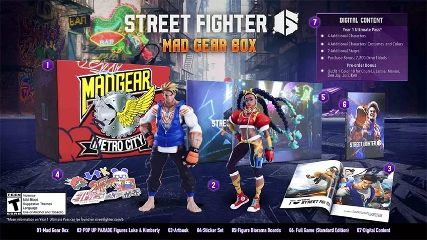 کالکتور بازی Street Fighter 6 Mad Gear Box Collectors Edition برای PS5