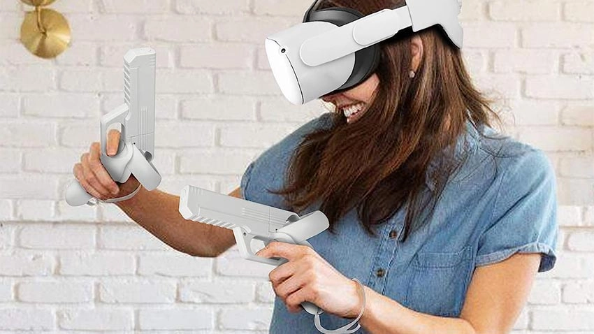 اسلحه بازی Yonk VR Game Gun مناسب Oculus Quest 2 - سفید