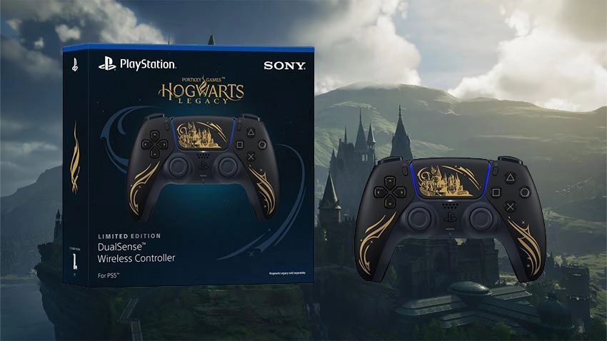 دسته بازی دوال سنس DualSense برای PS5 طرح Hogwarts Legacy