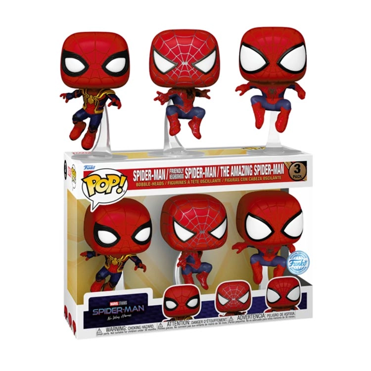 فیگور فانکو پاپ 10CM طرح Funko POP Spider Man: No Way Home 3 Pack