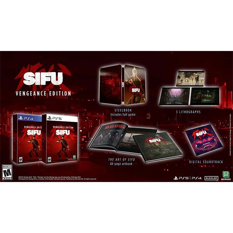 بازی sifu Vengeance Edition نسخه Steelbook برای PS4