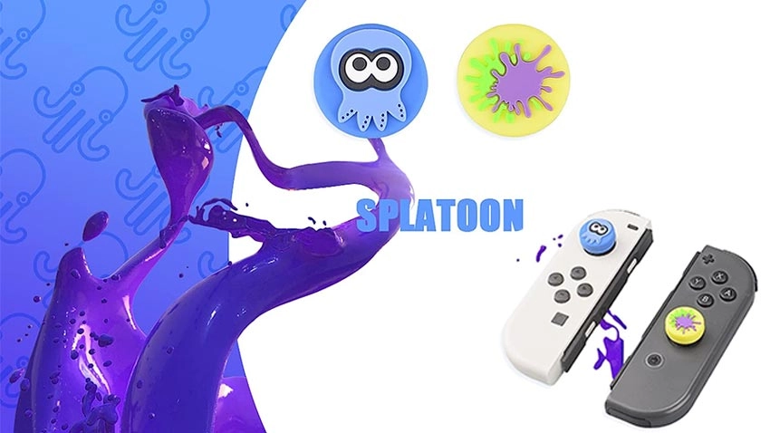 کیت لوازم جانبی VGBUS برای Nintendo Switch OLED طرح Splatoon 3