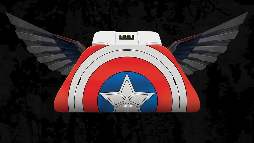 دسته بازی به همراه پایه شارژر ریزر Razer برای ایکس باکس XBOX طرح Captain America