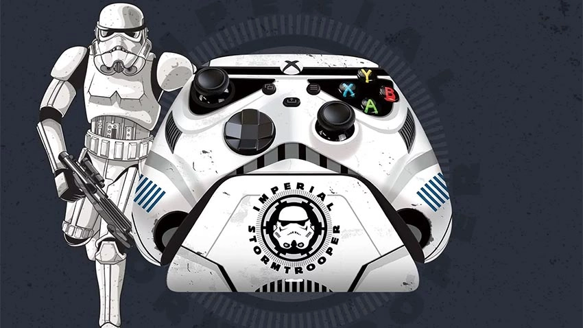 دسته بازی به همراه پایه شارژر ریزر Razer برای ایکس باکس XBOX طرح Stormtrooper