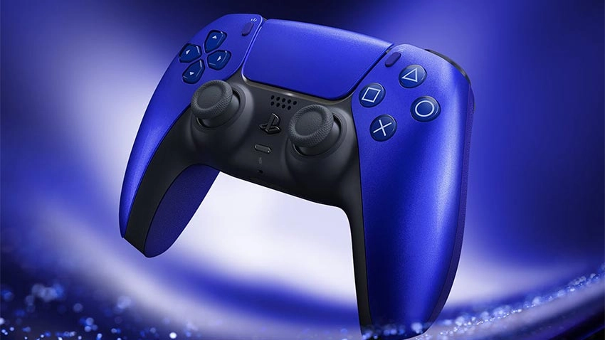 دسته بازی دوال سنس DualSense برای PS5 طرح Cobalt Blue