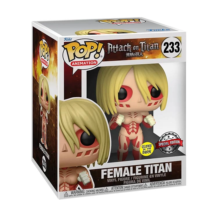 فیگور فانکو پاپ 15CM طرح Funko POP Attack on Titan Female Titan کد 233