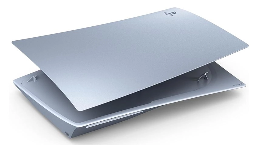 فیس پلیت PS5 Standard Edition Faceplate طرح Sterling Silver - نقره ای