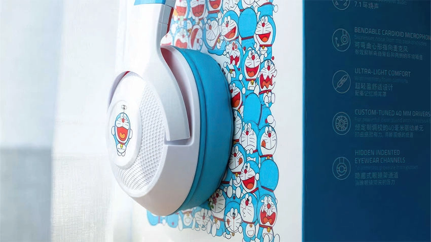 هدست گیمینگ ریزر Razer Kraken X طرح Doraemon 50th Anniversary
