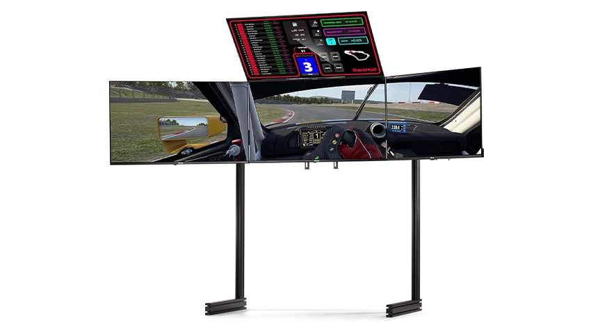 استند مانیتور رانندگی Next Level Racing Elite Freestanding Quad Monitor Black Edition