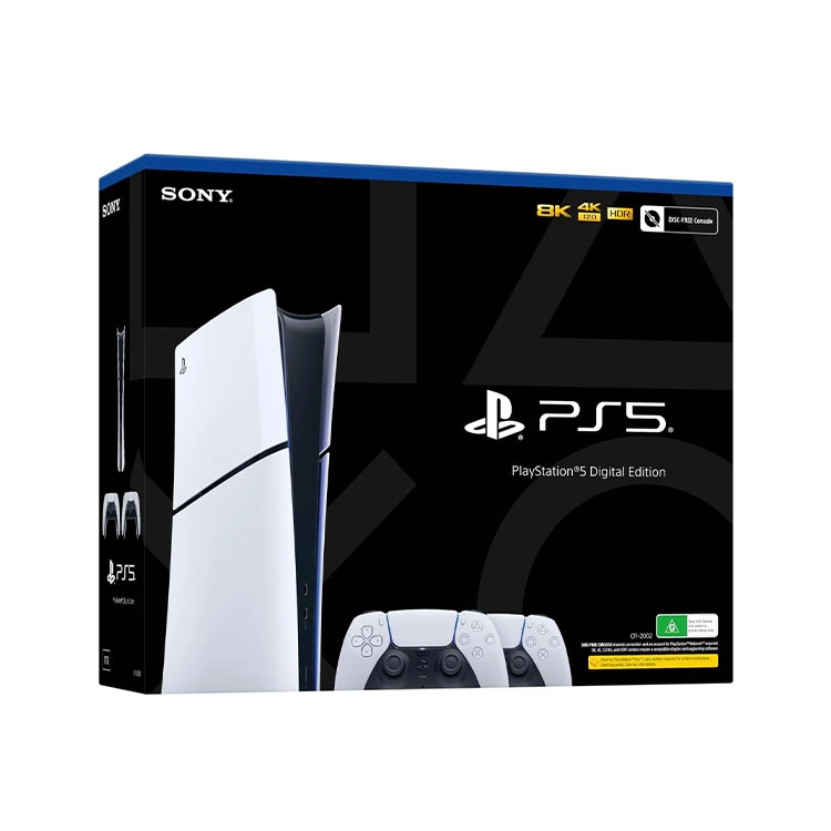 کنسول بازی پلی استیشن 5 اسلیم (PS5 Slim Digital Edition) دو دسته - ظرفیت 1TB