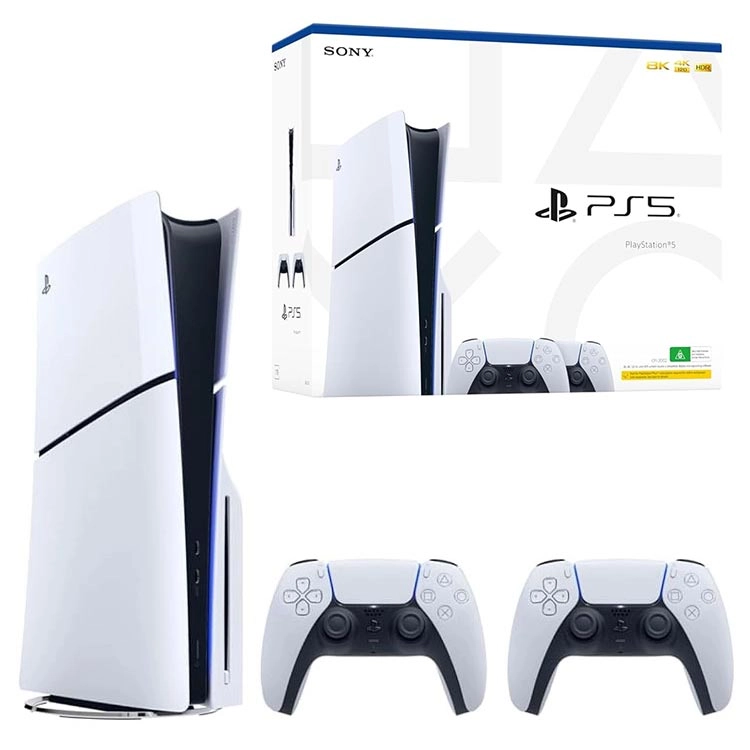 کنسول بازی پلی استیشن 5 اسلیم (PS5 Slim Standard Edition) دو دسته - ظرفیت 1TB