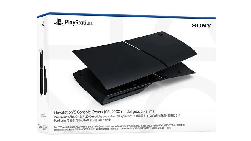 فیس پلیت PS5 Slim Faceplate طرح Midnight Black - مشکی