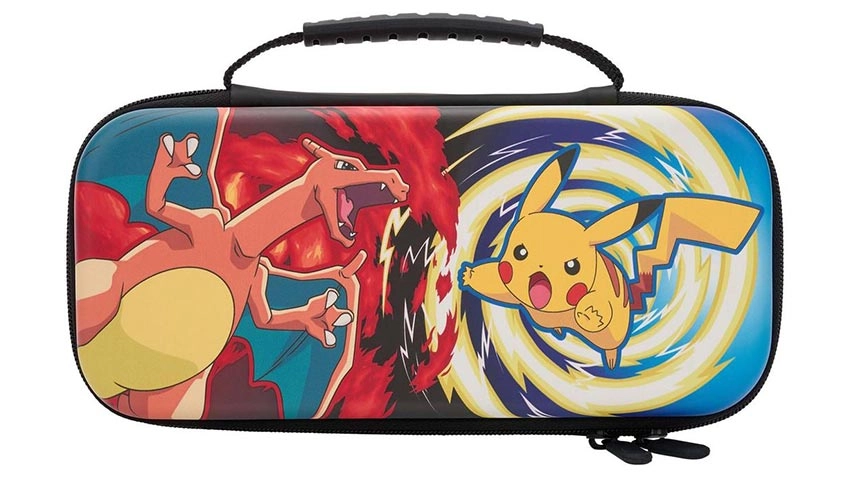 کیف حمل PowerA Protection Case طرح Pokemon: Charizard vs. Pikachu Vortex برای Nintendo Switch